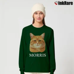 Women’s 70s Morris The Cat 9 Lives Brand Long-Sleeve Top in forest green | Sleek, Versatile, All-Season