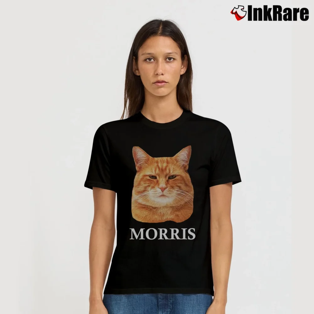 Women’s 70s Morris The Cat 9 Lives Brand Signature T-Shirt in black | Soft, Flattering Fit