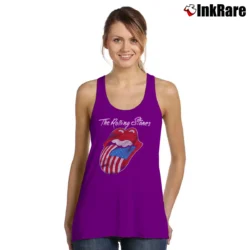 Women’s 80s 1981 The Rolling Stones North American Rock Concert Tour Tank Top in purple | Lightweight, Movement-Friendly