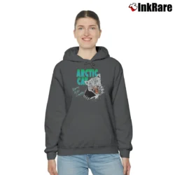 Women’s 80s 90s Arctic Cat Ripping Up The Competition Cozy Hoodie in charcoal | Warm, Structured, Stylish