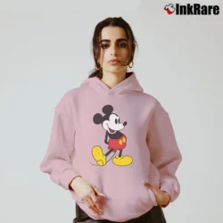 Women’s 80s 90s Mickey Mouse Disney Vintage Cozy Hoodie in light pink | Warm, Structured, Stylish