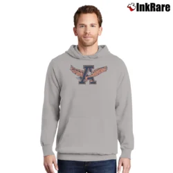 Men’s 80s Auburn Tigers War Eagle Graphic Pullover Hoodie in sport grey | Cozy, Durable, Modern Fit
