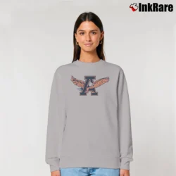 Women’s 80s Auburn Tigers War Eagle Graphic Relaxed Sweatshirt in sport grey | Soft, Laid-Back Vibe