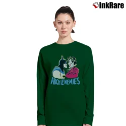 Women’s 80s Batman Joker Arch Enemies DC Comics Long-Sleeve Top in forest green | Sleek, Versatile, All-Season
