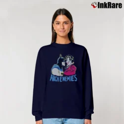 Women’s 80s Batman Joker Arch Enemies DC Comics Relaxed Sweatshirt in navy | Soft, Laid-Back Vibe