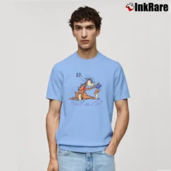 Men’s 80s Bill The Cat Bloom County Comic Classic T-Shirt in light blue | Soft, Breathable Everyday Wear