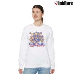 Women’s 80s Chicago Cubs Wild Bunch Caricature 1989 MLB Baseball Relaxed Sweatshirt in white | Soft, Laid-Back Vibe
