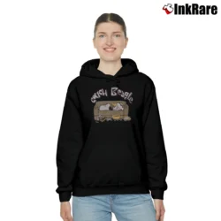 Women’s 80s Couch Beagle Snoopy Woodstock Peanuts Cozy Hoodie in black | Warm, Structured, Stylish