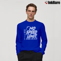 Men’s 80s Dania Beach Jai Alai Speed Long-Sleeve Shirt in royal blue | Sleek, Lightweight, Year-Round Wear
