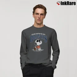 Men’s 80s Denver Broncos Snoopy NFL Football Long-Sleeve Shirt in charcoal | Sleek, Lightweight, Year-Round Wear