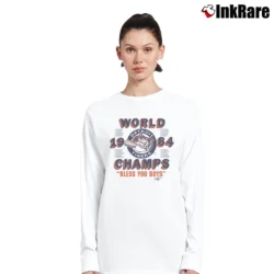 Women’s 80s Detroit Tigers 1984 Bless You Boys Champs Long-Sleeve Top in white | Sleek, Versatile, All-Season