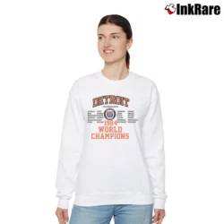 Women’s 80s Detroit Tigers 1984 World Champs Classic Relaxed Sweatshirt in white | Soft, Laid-Back Vibe