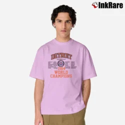 Men’s 80s Detroit Tigers 1984 World Champs Classic Classic T-Shirt in light pink | Soft, Breathable Everyday Wear