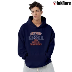 Men’s 80s Detroit Tigers 1984 World Series Pullover Hoodie in navy | Cozy, Durable, Modern Fit