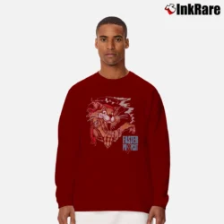 Men’s 80s Faster Pussy Cat Tour Long-Sleeve Shirt in maroon | Sleek, Lightweight, Year-Round Wear