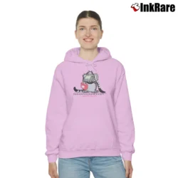 Women’s 80s Fat Cat Hawaiian Humane Society Classic Cozy Hoodie in light pink | Warm, Structured, Stylish