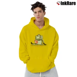 Men’s 80s Fat Cat Hawaiian Humane Society Classic Pullover Hoodie in yellow | Cozy, Durable, Modern Fit