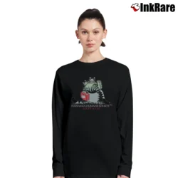 Women’s 80s Fat Cat Hawaiian Humane Society Long-Sleeve Top in black | Sleek, Versatile, All-Season