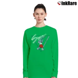 Women’s 80s Fresno State Bulldogs Mascot College Long-Sleeve Top in irish green | Sleek, Versatile, All-Season