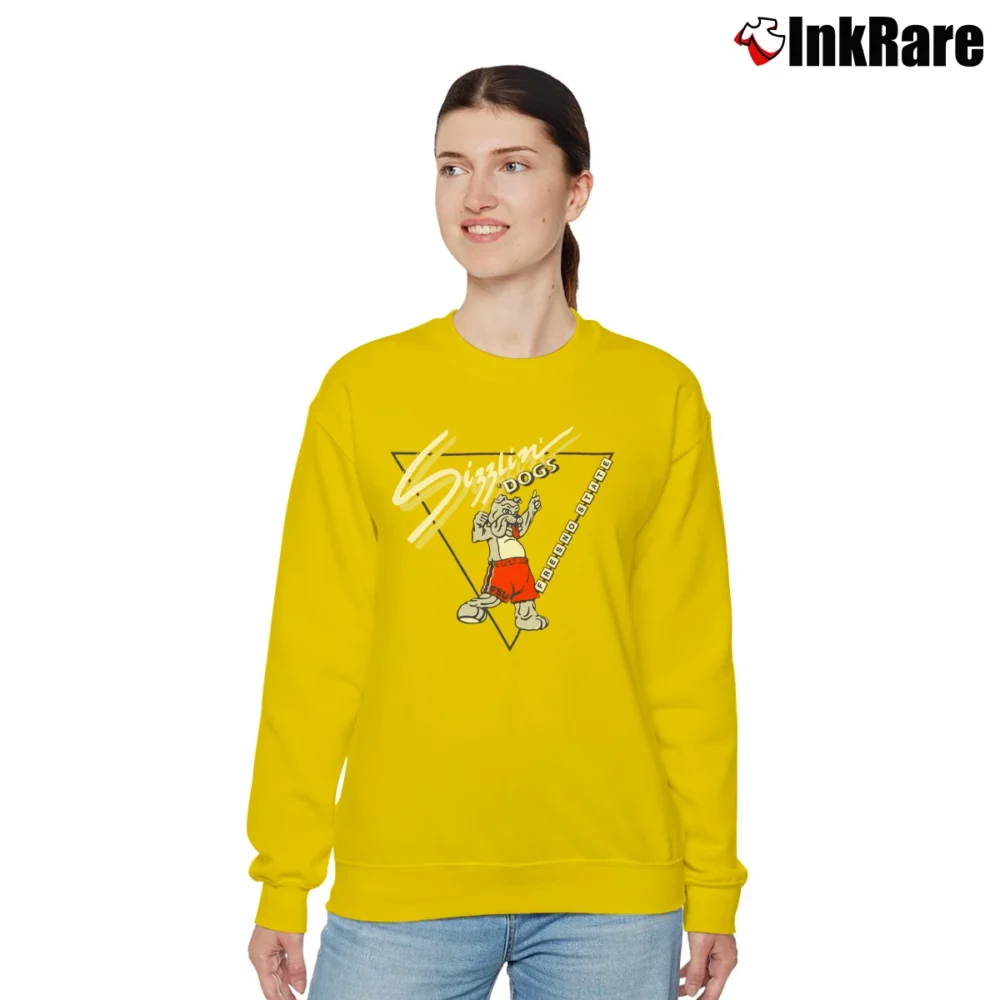 Women’s 80s Fresno State Bulldogs Mascot College Relaxed Sweatshirt in yellow | Soft, Laid-Back Vibe