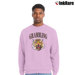 Men’s 80s Grambling Tigers State Crewneck Sweatshirt in light pink | Cozy Fabric, Clean Style