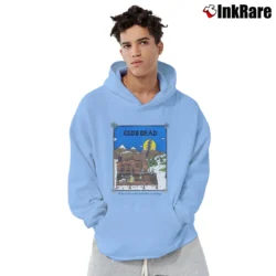 Men’s 80s Grateful Dead Club Dead Where The Wind Don't Blow So Strange Pullover Hoodie in light blue | Cozy, Durable, Modern Fit
