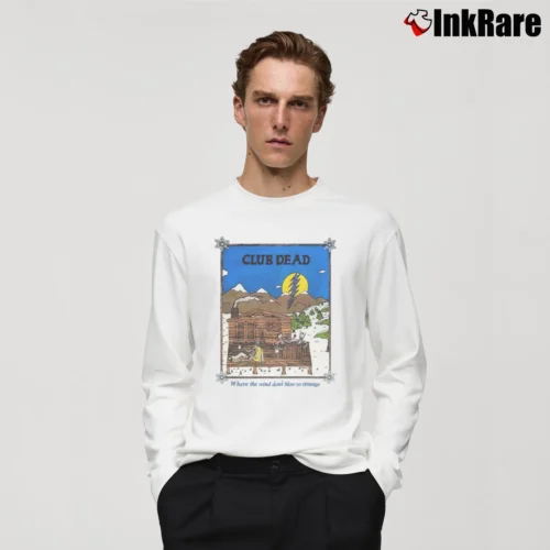 Men’s 80s Grateful Dead Club Dead Where The Wind Don't Blow So Strange Long-Sleeve Shirt in white | Sleek, Lightweight, Year-Round Wear