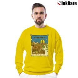 Men’s 80s Grateful Dead Club Dead Where The Wind Don't Blow So Strange Crewneck Sweatshirt in yellow | Cozy Fabric, Clean Style