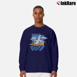 Men’s 80s Hobie Cat Sailing Long-Sleeve Shirt in navy | Sleek, Lightweight, Year-Round Wear