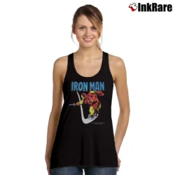 Women’s 80s Iron Man Marvel Comics Armor Suit Tank Top in black | Lightweight, Movement-Friendly