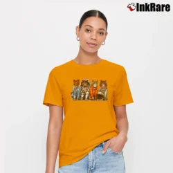 Women’s 80s Kennedy Space Center Cat NASA Signature T-Shirt in orange | Soft, Flattering Fit