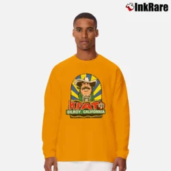 Men’s 80s Kfat Gilroy Radio Long-Sleeve Shirt in orange | Sleek, Lightweight, Year-Round Wear