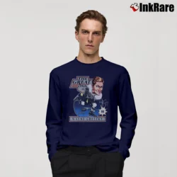 Men’s 80s Los Angeles Kings Wayne Gretzky Caricature 1988 NHL Hockey Long-Sleeve Shirt in navy | Sleek, Lightweight, Year-Round Wear