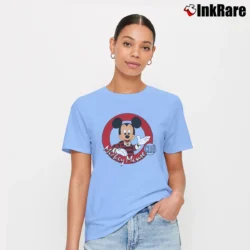 Women’s 80s Mickey Mouse Club Signature T-Shirt in light blue | Soft, Flattering Fit