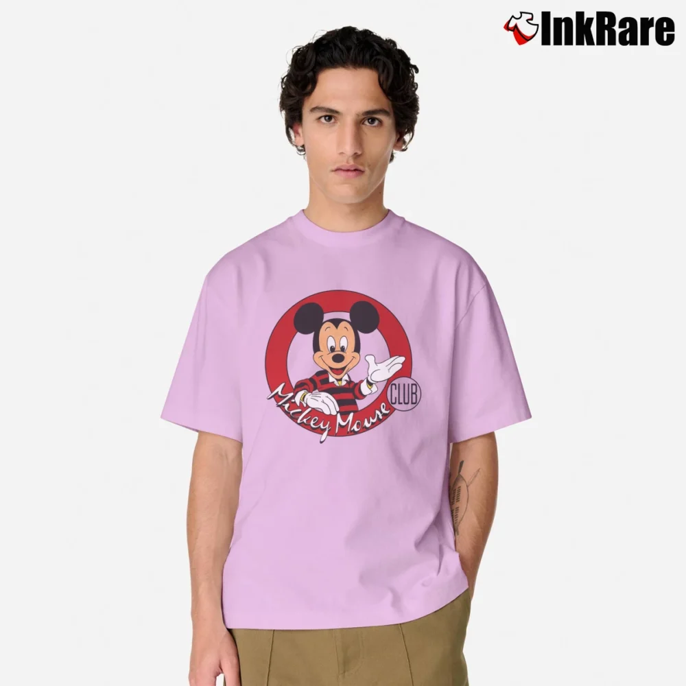 Men’s 80s Mickey Mouse Club Classic T-Shirt in light pink | Soft, Breathable Everyday Wear