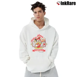 Men’s 80s Mickey Mouse Cornell University Pullover Hoodie in white | Cozy, Durable, Modern Fit