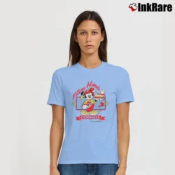 Women’s 80s Mickey Mouse Cornell University Signature T-Shirt in light blue | Soft, Flattering Fit