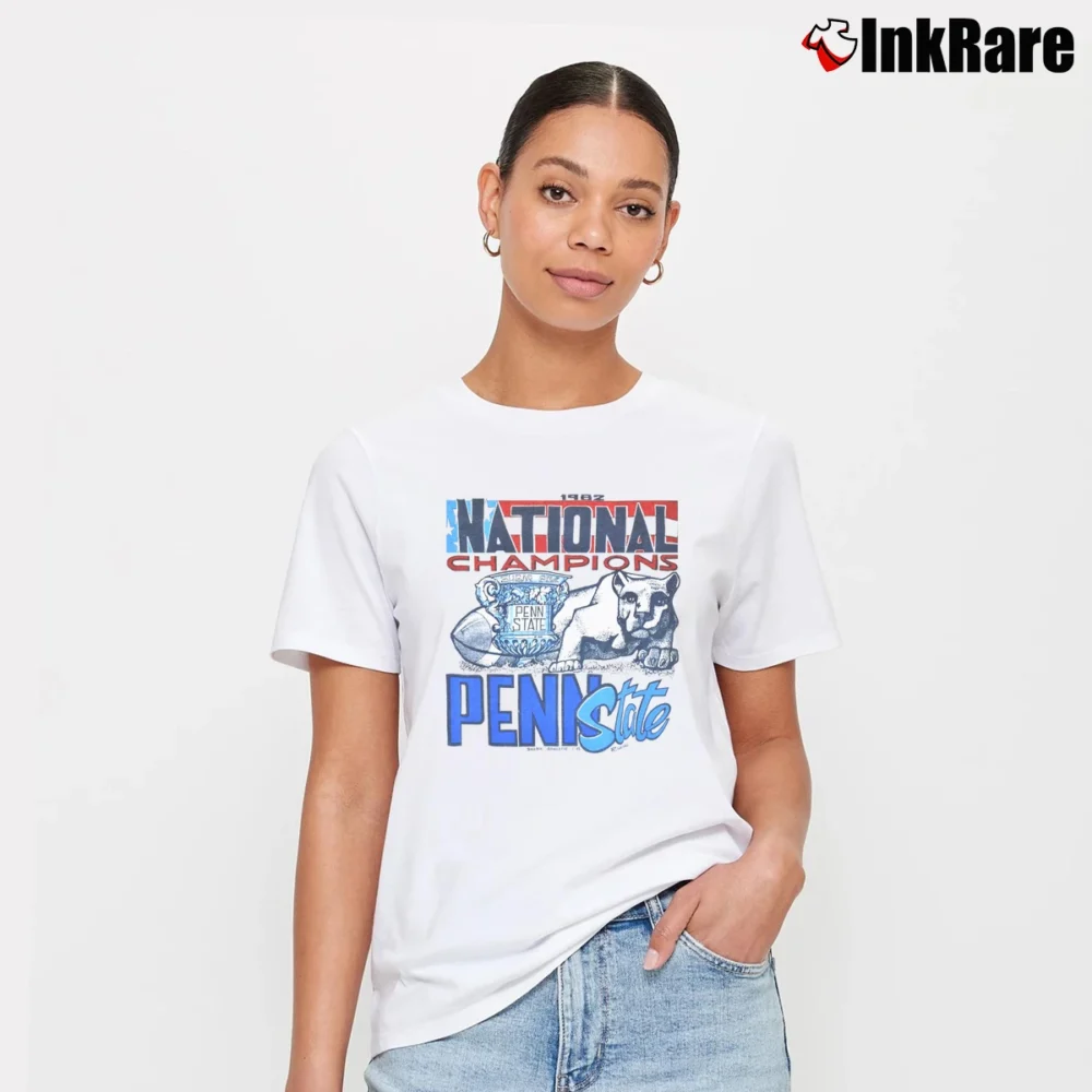 Women’s 80s Penn State Nittany Lions 1983 Sugar Bowl Champs T-Shirt in white | Soft, Flattering Fit
