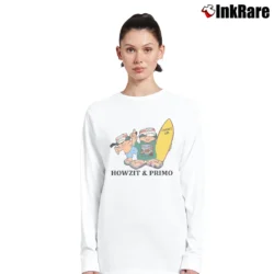 Women’s 80s Primo Beer Mascots Howzit Surfer Classic Long-Sleeve Top in white | Sleek, Versatile, All-Season