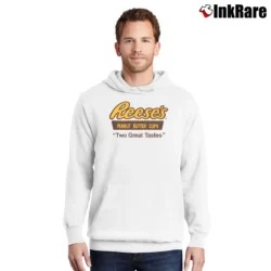 Men’s 80s Reese's Peanut Butter Cups Pullover Hoodie in white | Cozy, Durable, Modern Fit