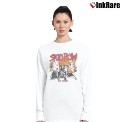 Women’s 80s Skid Row On Tour for Vintage Rock Fans Long-Sleeve Top in white | Sleek, Versatile, All-Season