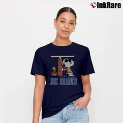Women’s 80s Snoopy Denver Broncos Joe Bronco Signature T-Shirt in navy | Soft, Flattering Fit