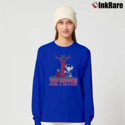 Women’s 80s Snoopy Detroit Pistons Sports Long-Sleeve Top in royal blue | Sleek, Versatile, All-Season