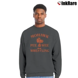 Men’s 80s Snoopy Wrestling Crewneck Sweatshirt in charcoal | Cozy Fabric, Clean Style