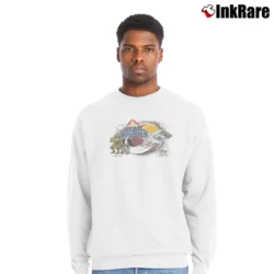 Men’s 80s Star Wars Star Tours Crewneck Sweatshirt in white | Cozy Fabric, Clean Style