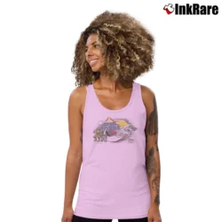 Women’s 80s Star Wars Star Tours Tank Top in light pink | Lightweight, Movement-Friendly