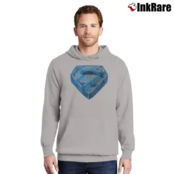 Men’s 80s Superman The Movie 1978 Vintage Cartoon Pullover Hoodie in sport grey | Cozy, Durable, Modern Fit