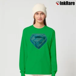 Women’s 80s Superman The Movie 1978 Vintage Cartoon Long-Sleeve Top in irish green | Sleek, Versatile, All-Season
