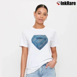 Women’s 80s Superman The Movie 1978 Vintage Cartoon Signature T-Shirt in white | Soft, Flattering Fit