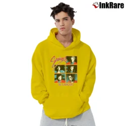 Men’s 80s Survivor Eye Of The Tiger World Tour Pullover Hoodie in yellow | Cozy, Durable, Modern Fit